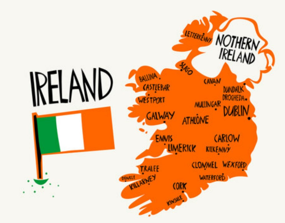 bản đồ ireland